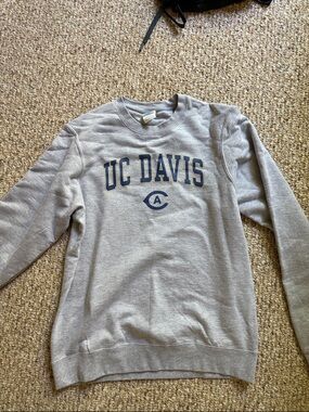UC Davis Gray Crewneck Sweatshirt
